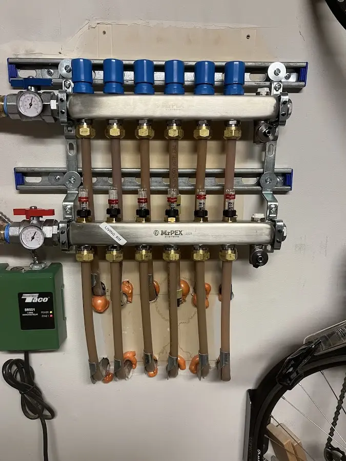 Plumber performing Gas Leak Detection at a residential property in Delhi